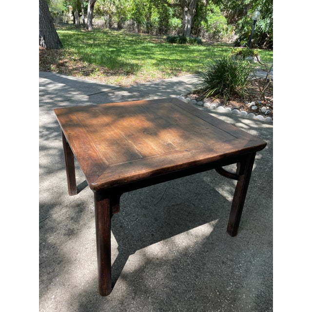 Chinese 1900s Chinese Antique Square Coffee Table For Sale - Image 3 of 8