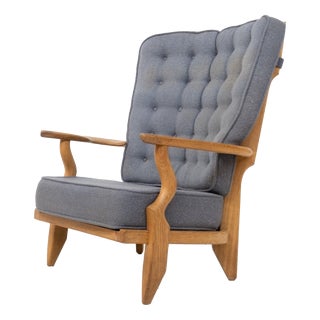 Grand Repos Armchair by Guillerme and Chambron for Votre Maison, 1950s For Sale
