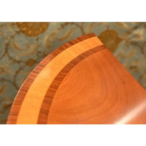 Sheraton Satinwood Demi Lune Console Tables, Set of 2 For Sale - Image 5 of 11