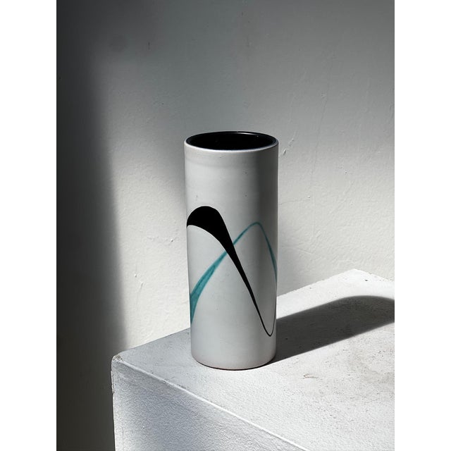 Ceramic Vintage Müller Lucerne Studio Pottery Vase - Mid-Century Modern Swiss Ceramic For Sale - Image 7 of 9