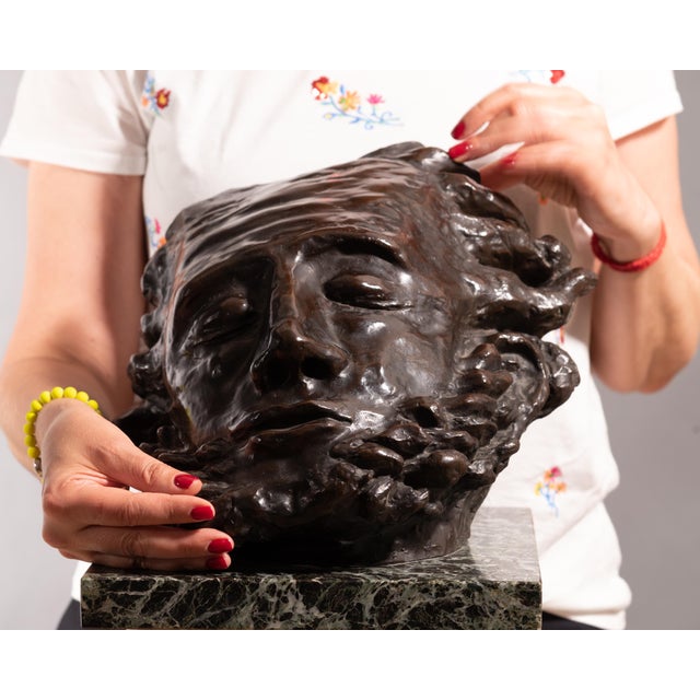 Elisabetta Mayo Daloisio, Figurative Sculpture, 1925, Bronze on a Marble Base For Sale - Image 6 of 7
