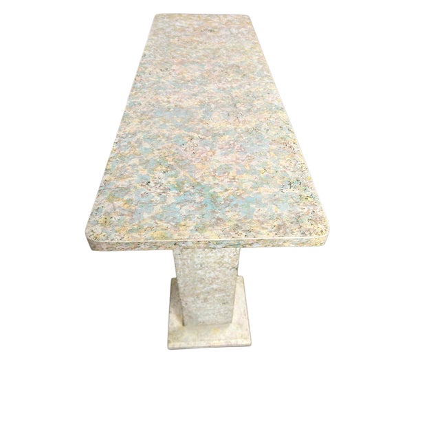 1980s Postmodern Stone Pedestal For Sale - Image 4 of 6
