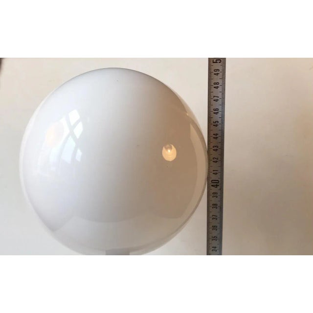 1950s Vintage Cased Glass Nightblue Table Lamp by Bent Nordsted for Kastrup For Sale - Image 5 of 6