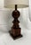 Large 35" Mid-Century Modern Turned Wood Table Lamp For Sale - Image 4 of 6