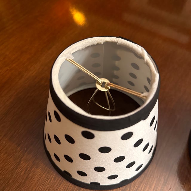 Contemporary Dot Candelabra Shades - A Pair For Sale - Image 3 of 5