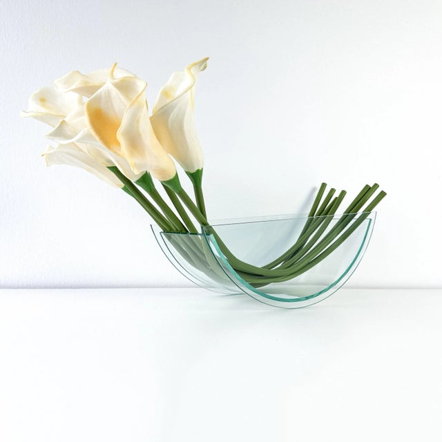 Postmodern Counterweight Glass Vase or Fruit Bowl For Sale - Image 9 of 12