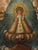 Processional banner with a canvas of Our Lady of Candelaria, 16th century Very rare processional banner with an oil-...