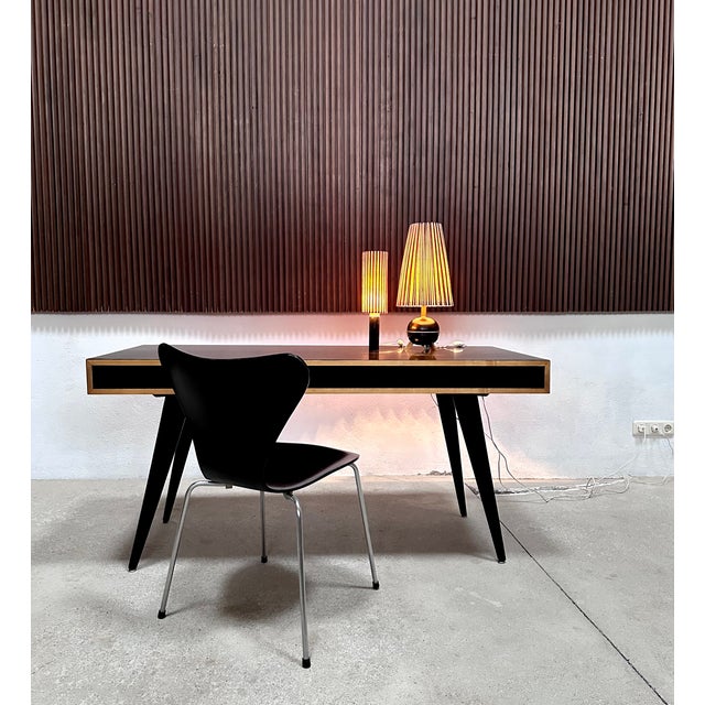 Vitage German Writing Desk by Hans Bellmann for Domus Raumkunst, 1950s For Sale - Image 14 of 18