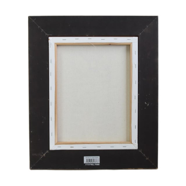 Folk Art Kitten Cat Portrait Painting Including the Antiqued Gold Wood Frame For Sale - Image 4 of 5