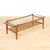 1960s Mid Century Floating Glass and Teak Coffee Table With Magazine Rack For Sale - Image 5 of 10