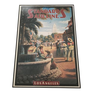 "Standard Airlines Los Angeles" Travel Poster For Sale