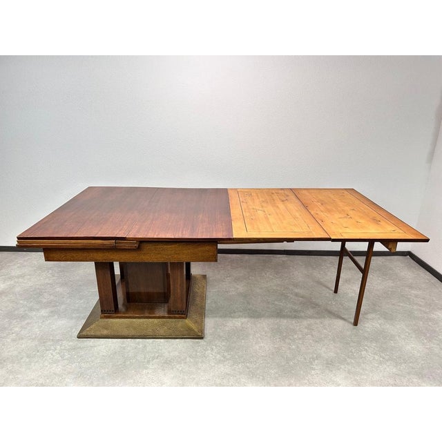 Large Antique Dining Room Table by Joseph Maria Olbrich, 1890s For Sale - Image 6 of 12