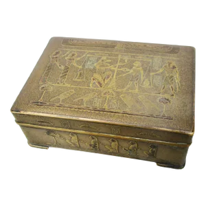 Japanese Bronze Egyptian Revival Box