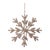 Kenneth Ludwig Chicago Iron and Jute Snowflake Ornament Set of 4  4" & 5"H For Sale - Image 4 of 6