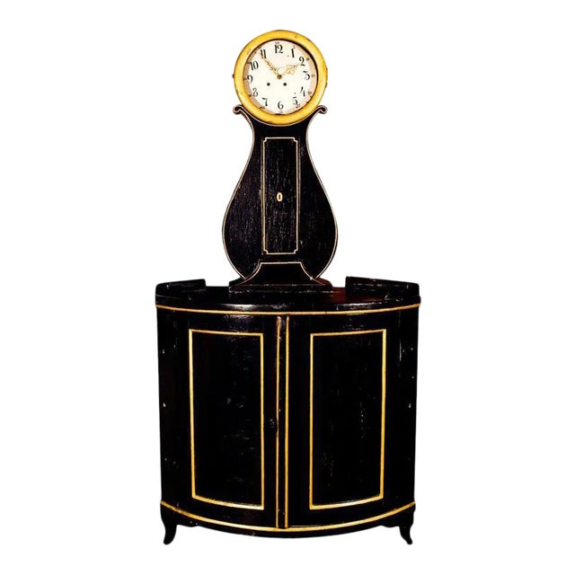 Dutch Corner Clock Cabinet For Sale