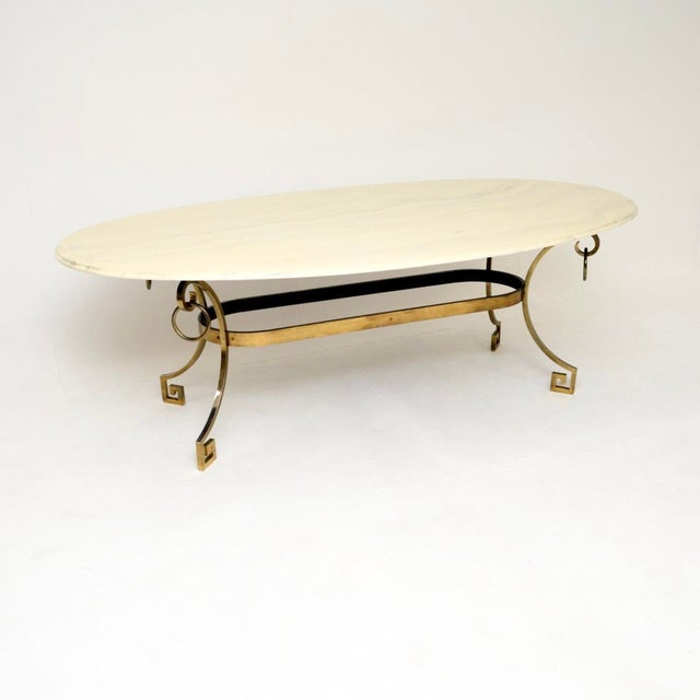 Vintage Italian Brass Dining Table, 1950s For Sale - Image 10 of 10