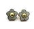 2010s Chanel Gold CC Ivory Daisy Flower Piercing Earrings, A Pair For Sale - Image 5 of 6