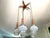 1960s Five-Light Cascading Chandelier in Wood and Brushed Glass, 1960 For Sale - Image 5 of 17