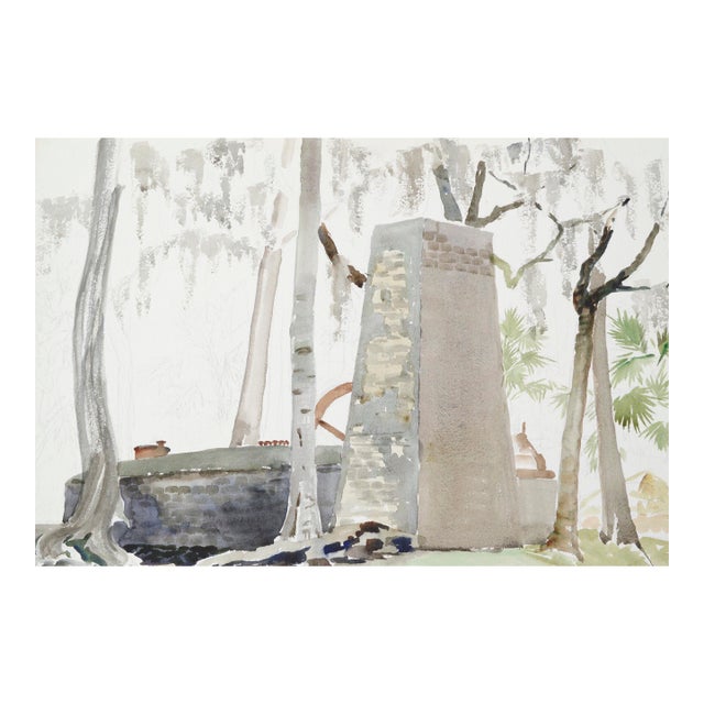 Stone Monument to a Forest Cabin by Joseph Yeager For Sale