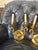 1970s Traditional Shiny Brass Wall Lights in the Style of Baldwin, Double Lights, a Pair For Sale - Image 4 of 7