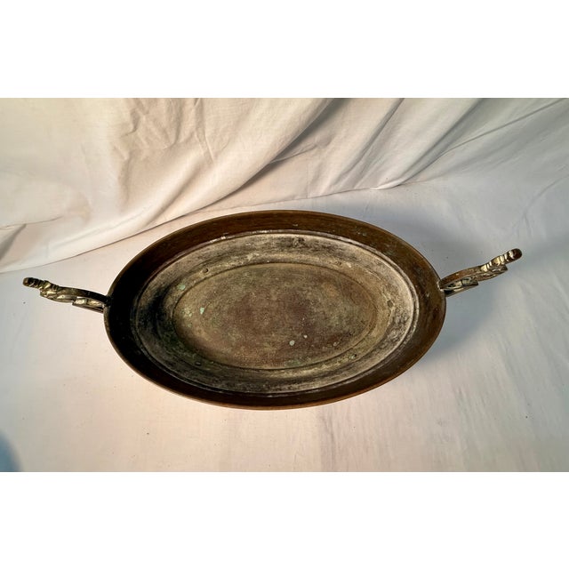 1920s French, Antique Brass Footed Jardiniere For Sale - Image 5 of 11