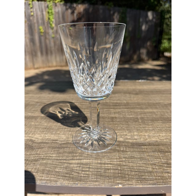 Late 20th CenturyWaterford Lismore Crystal Water Goblets Set of 5 Signe Ireland For Sale In Dallas - Image 6 of 7