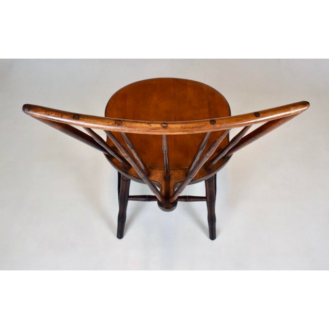 American Mid-Century Birdcage Windsor Side Chairs, Handcrafted Walnut, Usa For Sale - Image 3 of 12