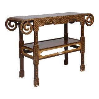 Vintage Asian Style Altar Console Table For Sale