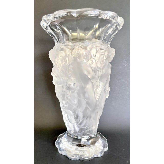 Here is an exceptional crystal vase made by Desna in the 1970's in Czech Republic. The vase takes it's inspiration from...
