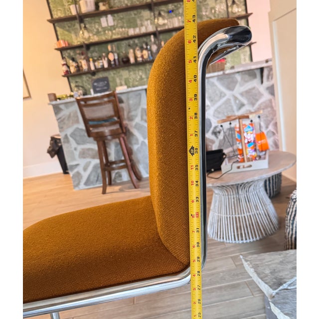 Vintage Thonet Barstools - Chrome Cantilever Chairs For Sale - Image 10 of 14