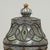 Moroccan Pair of Vintage Moroccan Terra Cotta and Metal Lidded Urns For Sale - Image 3 of 16