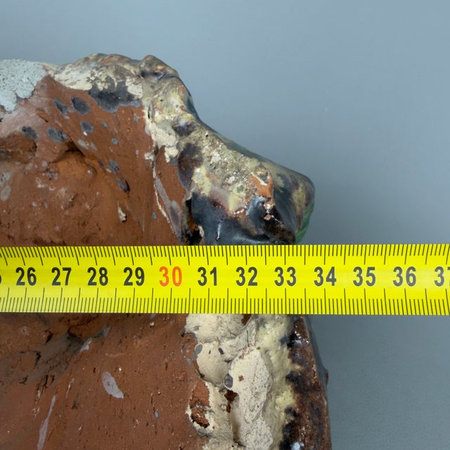 Antique Calabrian Majolica Terracotta Wall Mask, 20th Century For Sale - Image 10 of 12