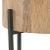 Wood Mia Round Wood & Iron Side Table For Sale - Image 7 of 10