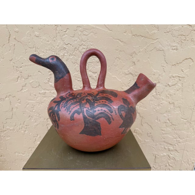 Mexican Hand Crafted Folk Art Ewer For Sale - Image 4 of 7