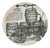 Carro Vinario Plate by P. Fornasetti for Martini and Rossi, 1960s For Sale