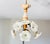 Mid-Century Italian Vintage Porcelain & Murano Glass Daisy Chandelier Add timeless Italian artistry to your home with this...