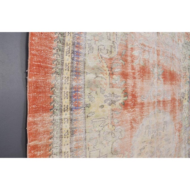 Anatolian Handmade Wool Oushak Rug, 1960 For Sale - Image 10 of 12