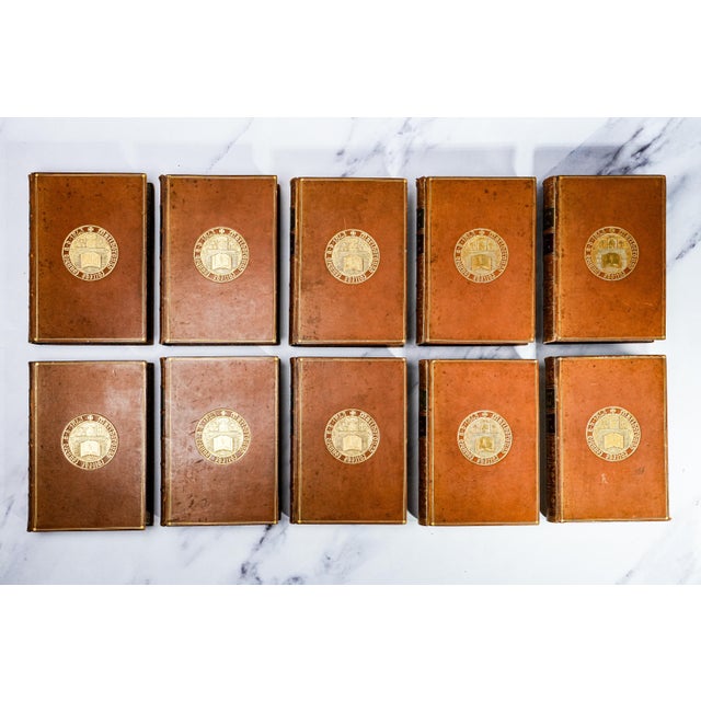 Set of 10, History of Greece by George Grote Complete 10 Volume Full Leather Antique Book Set For Sale - Image 11 of 12