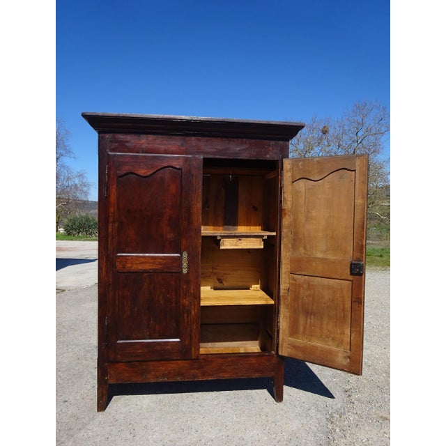 19th Century Louis Philippe Walnut Wardrobe For Sale - Image 12 of 18