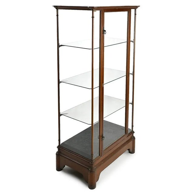 Vintage Presentation Showcase in Mahogany For Sale - Image 3 of 9