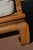 Vintage Baker Style Asian / Ming Fretwork Elmwood Wood Couch W/ White Embossed Cushions For Sale - Image 10 of 18
