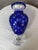 Blue Vintage Crystal Blue Vase, 1950s For Sale - Image 8 of 12