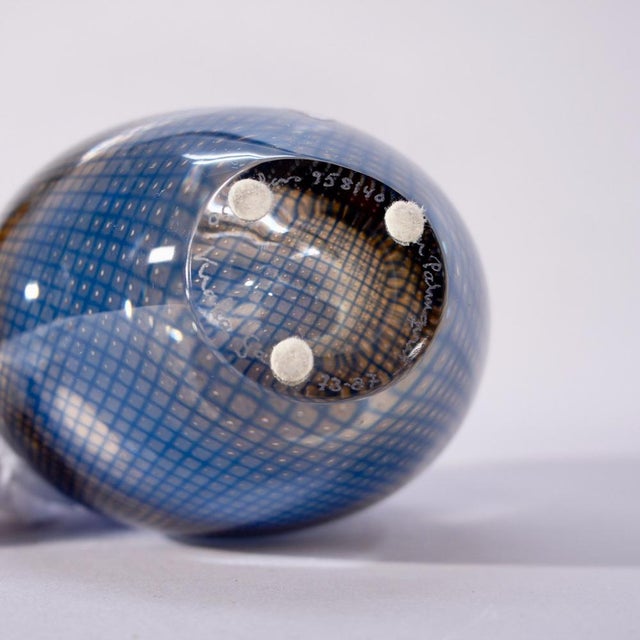 Kraka Vase in Decorated Glass by Sven Palmqvist for Orrefors, Sweden, 1940s For Sale - Image 6 of 7