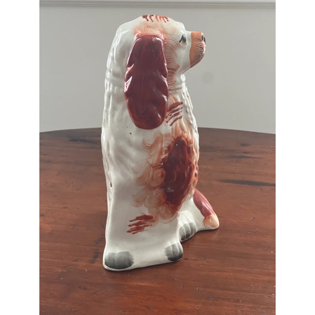 Early 20th Century Staffordshire Spaniel Dogs - a Pair For Sale - Image 11 of 12