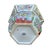 Chinese Rose Famille Vintage Cache Pot Jardinière Planter With Saucer For Sale - Image 11 of 17