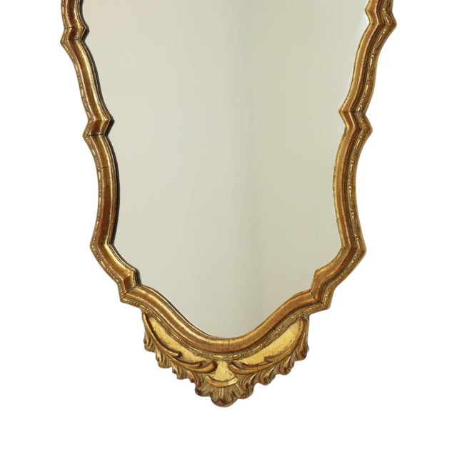 Mid-Century Gold Leaf Mirror by Deknudt, 1950s For Sale - Image 4 of 14
