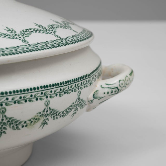 20th Century Belgian Special Edition Porcelain Tureen with Lid For Sale - Image 13 of 18
