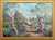 Textile Afternoon Swim, Mid Century Figurative Landscape by H. Milton Snyder For Sale - Image 7 of 7