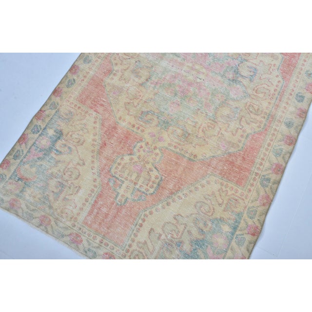 Handmade Medallion Floor Wool Rug For Sale - Image 4 of 11