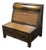 Asian Wooden Storage Bench + Cane Panels, Vintage For Sale